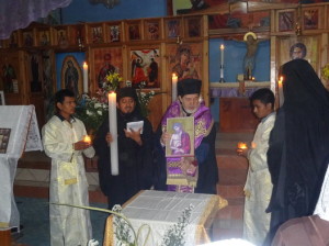 Archbishop Athenagoras begins Holy Week with his Mayan flock.