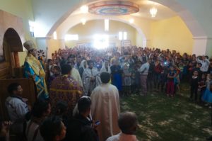 Archbishop celebrates with his clergy in remodeled Tajomuco parish