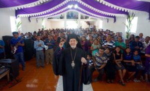 Archbishop Athenagoras visits newly remodeled church in Tajomuco